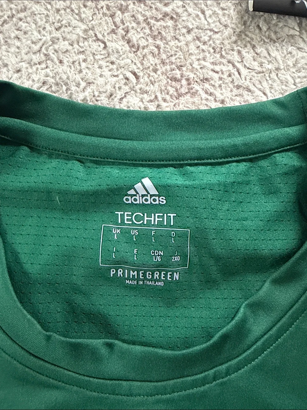 Adidas Men’s Forest Green Tech Fit Athletic Tee